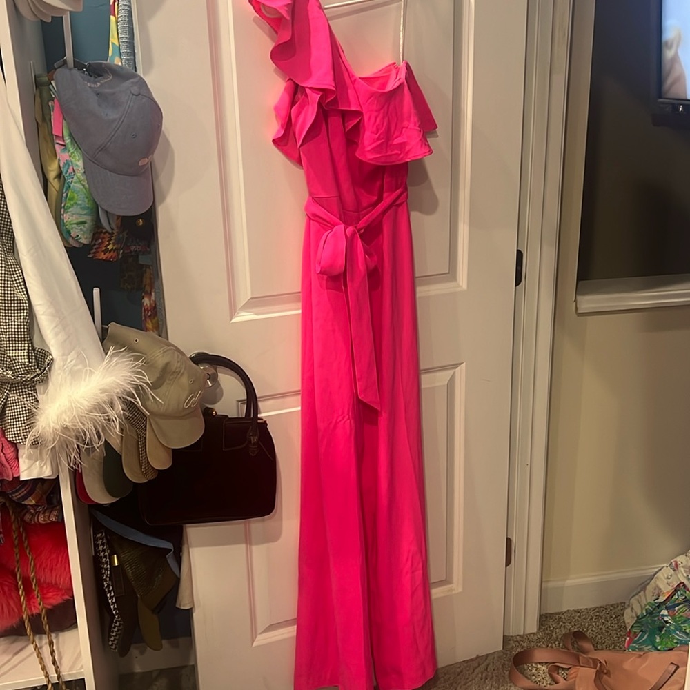Lilly Pulitzer one shoulder jumpsuit